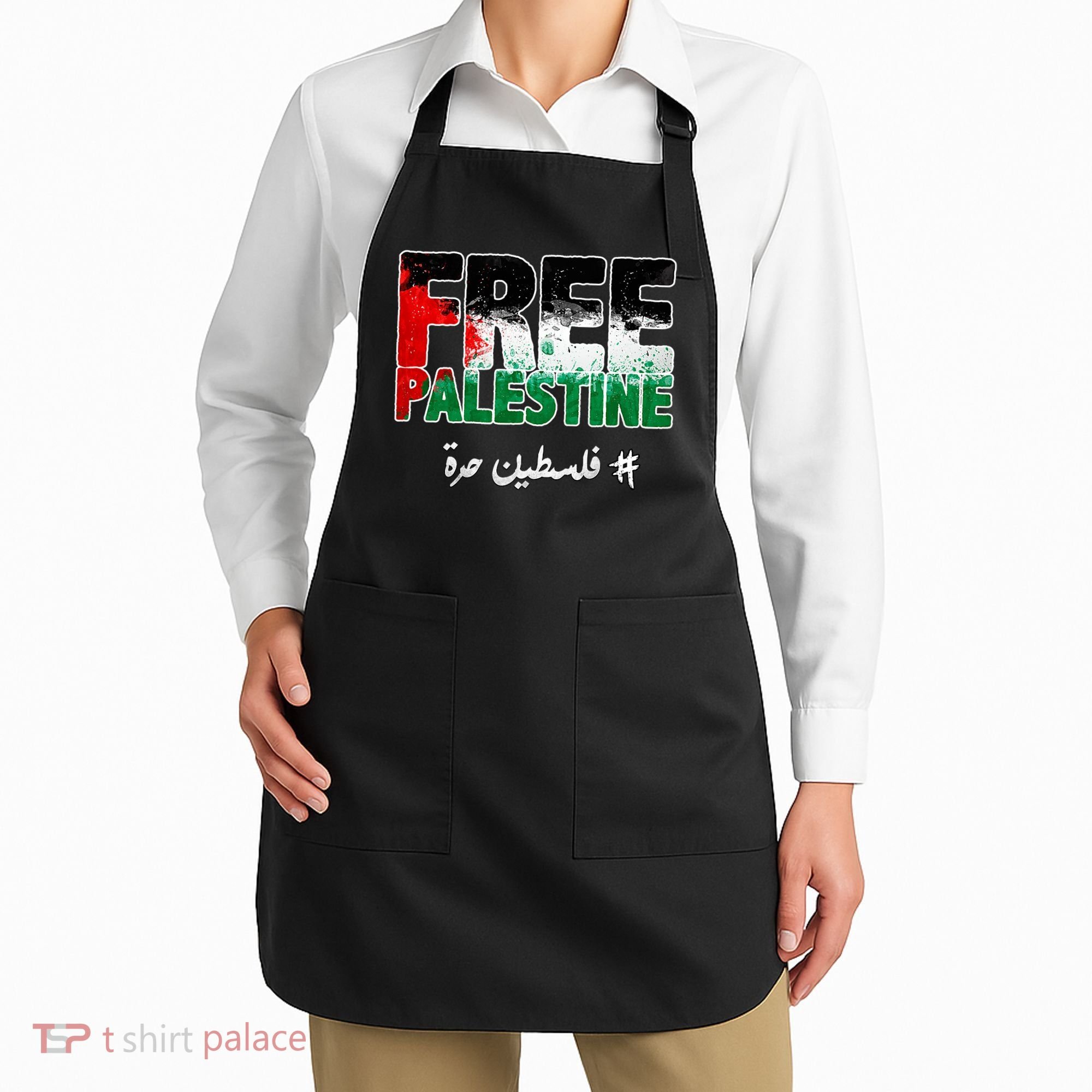 Free Palestine Palestine Strong Apron