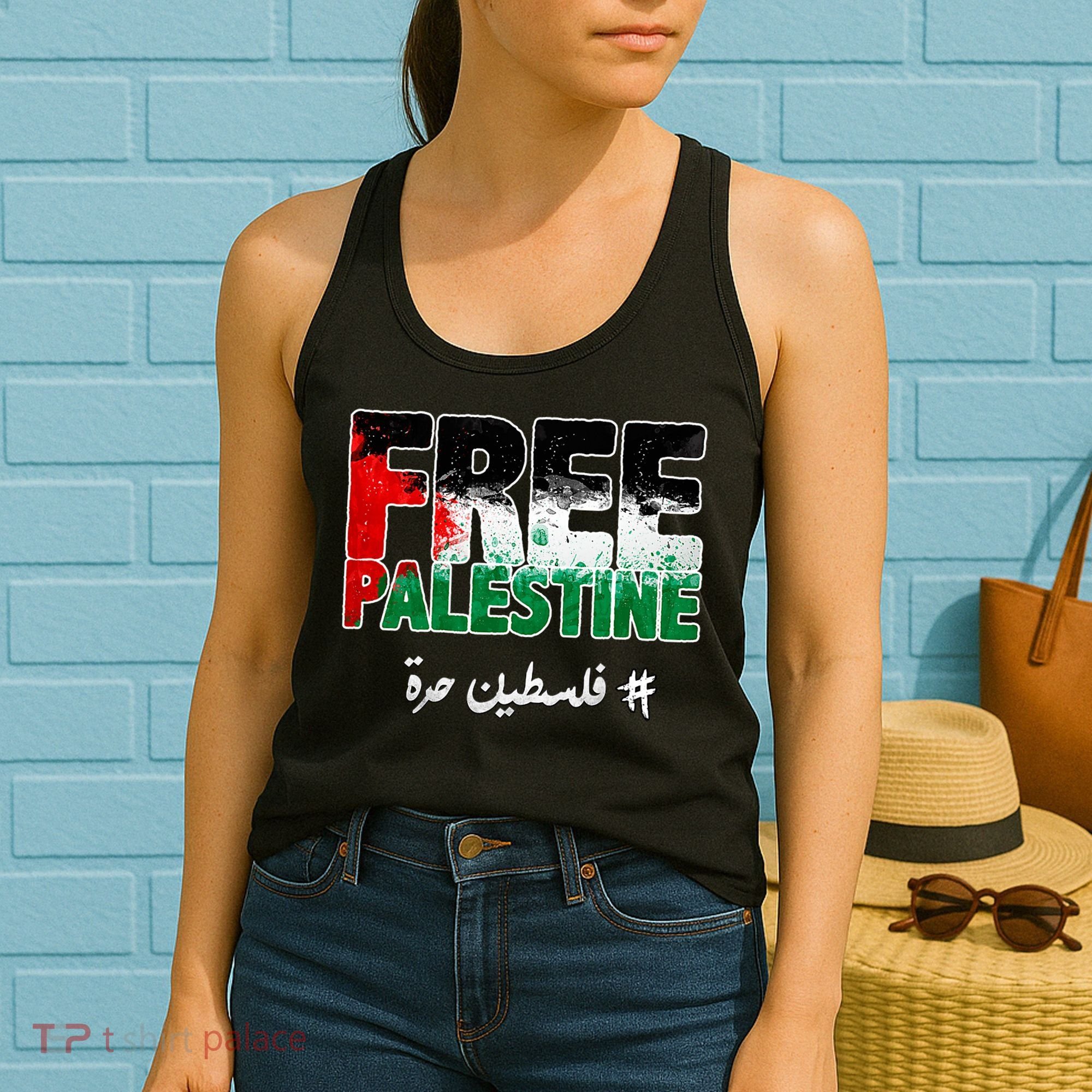 Free Palestine Palestine Strong Women's Tank Top