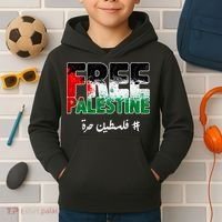 Free Palestine Palestine Strong Kids Hoodie thumb 2