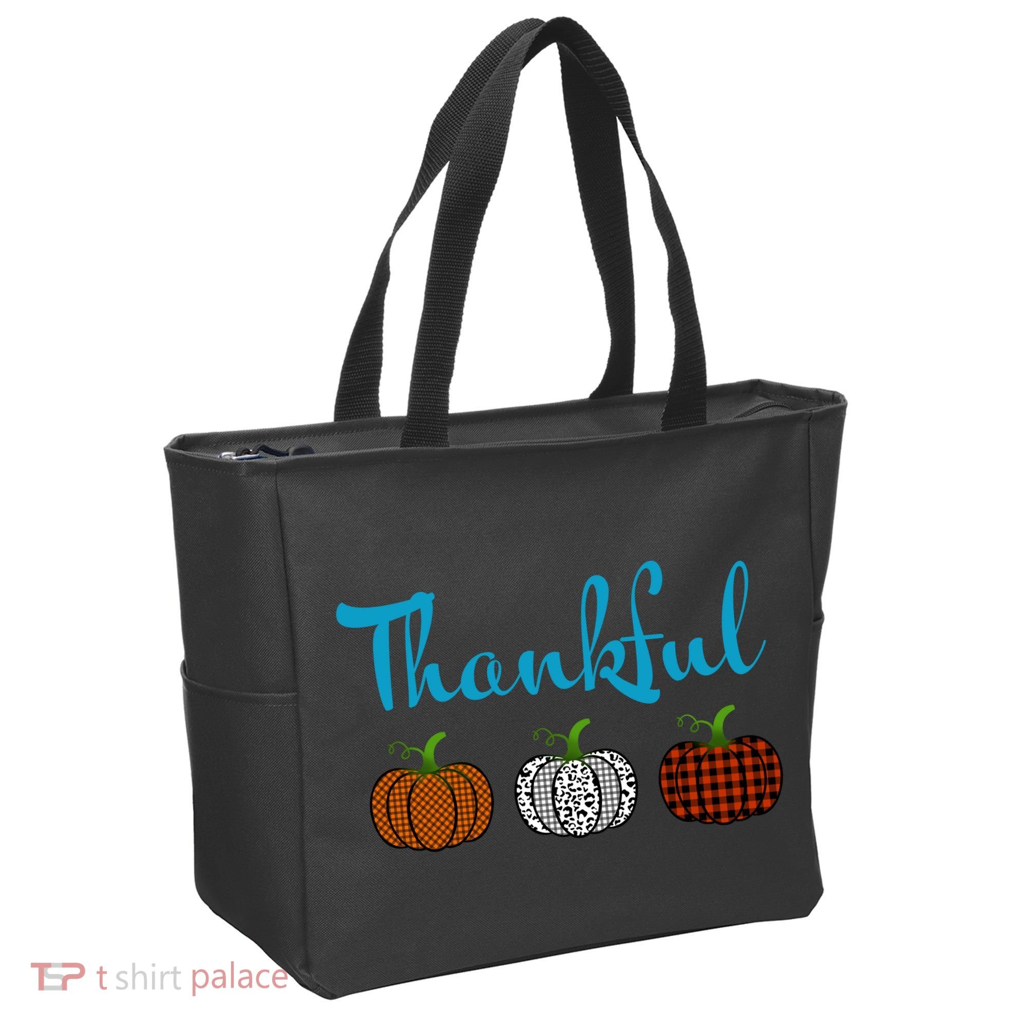 Fall Plaid Pumpkin Thankful Women, Thanksgiving Be Blessed Tote Bag