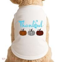 Fall Plaid Pumpkin Thankful Women, Thanksgiving Be Blessed Doggie Tank thumb 0