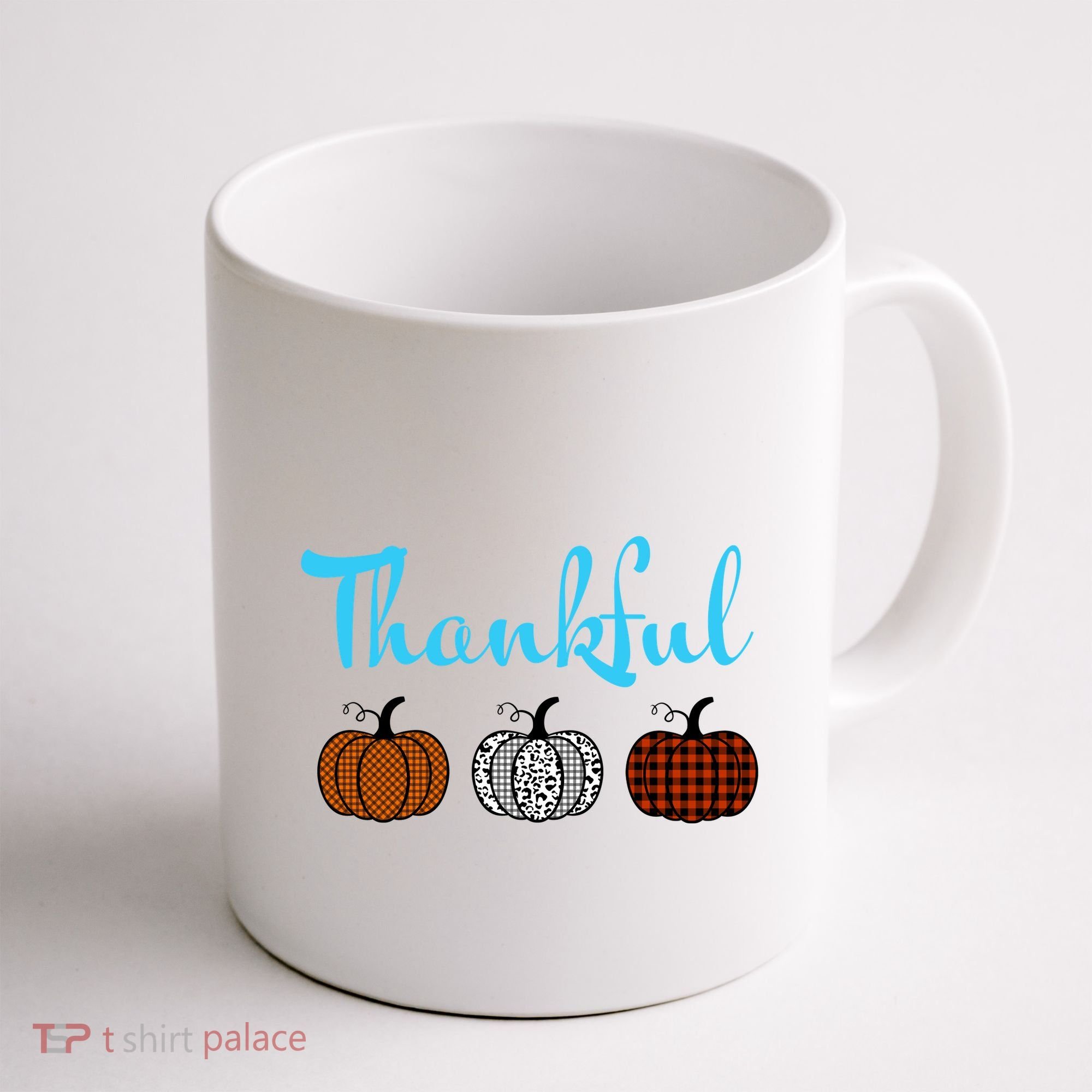 Fall Plaid Pumpkin Thankful Women, Thanksgiving Be Blessed Coffee Mug