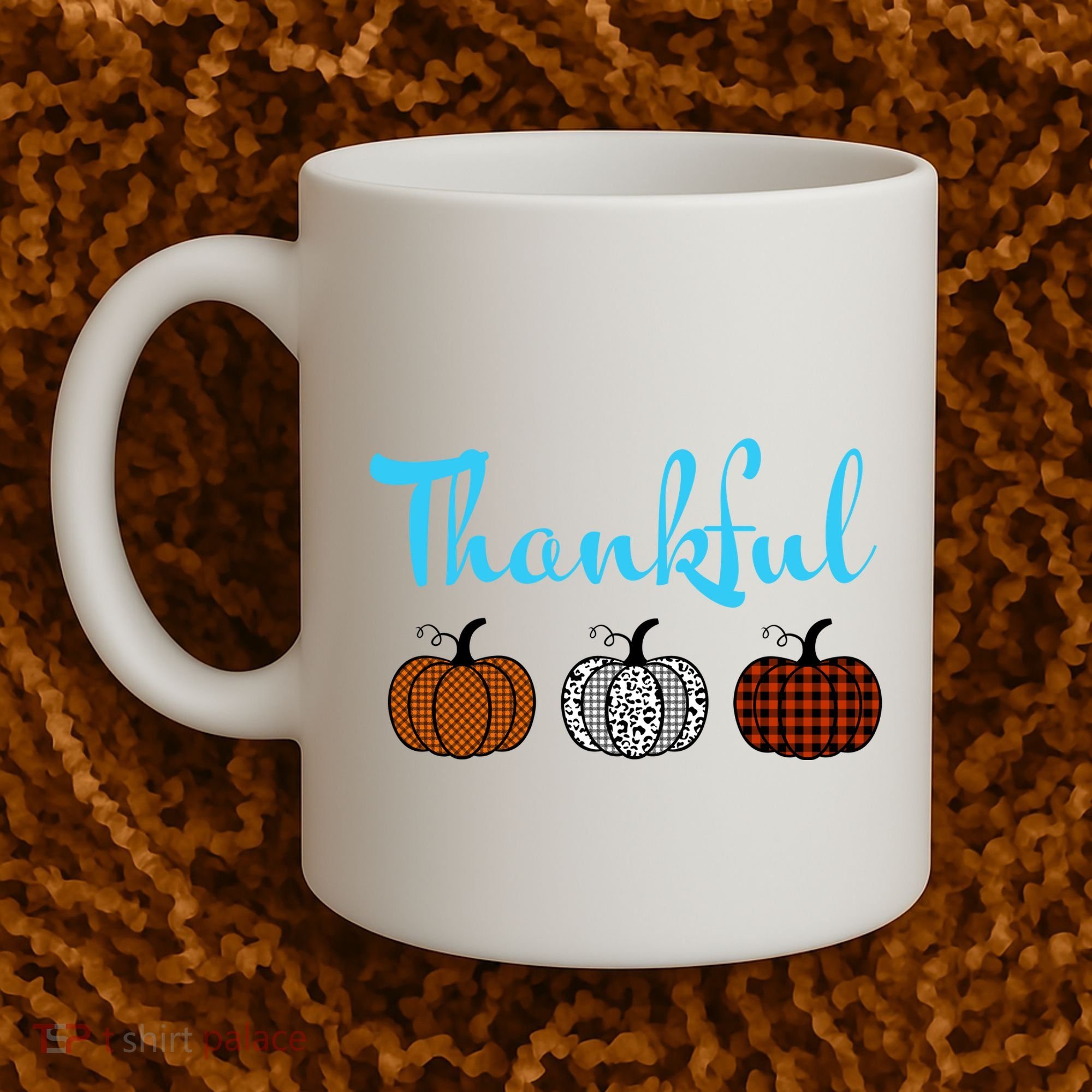 Fall Plaid Pumpkin Thankful Women, Thanksgiving Be Blessed Coffee Mug