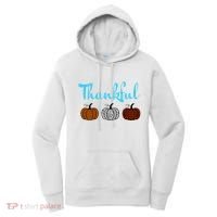 Fall Plaid Pumpkin Thankful Women, Thanksgiving Be Blessed Women's Hoodie thumb 0