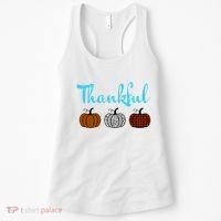 Fall Plaid Pumpkin Thankful Women, Thanksgiving Be Blessed Women's Tank Top thumb 0