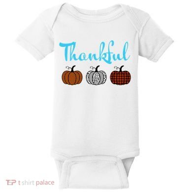 Fall Plaid Pumpkin Thankful Women, Thanksgiving Be Blessed Baby Bodysuit