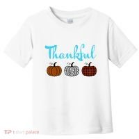 Fall Plaid Pumpkin Thankful Women, Thanksgiving Be Blessed Toddler T-Shirt thumb 0
