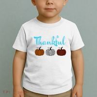 Fall Plaid Pumpkin Thankful Women, Thanksgiving Be Blessed Toddler T-Shirt thumb 2