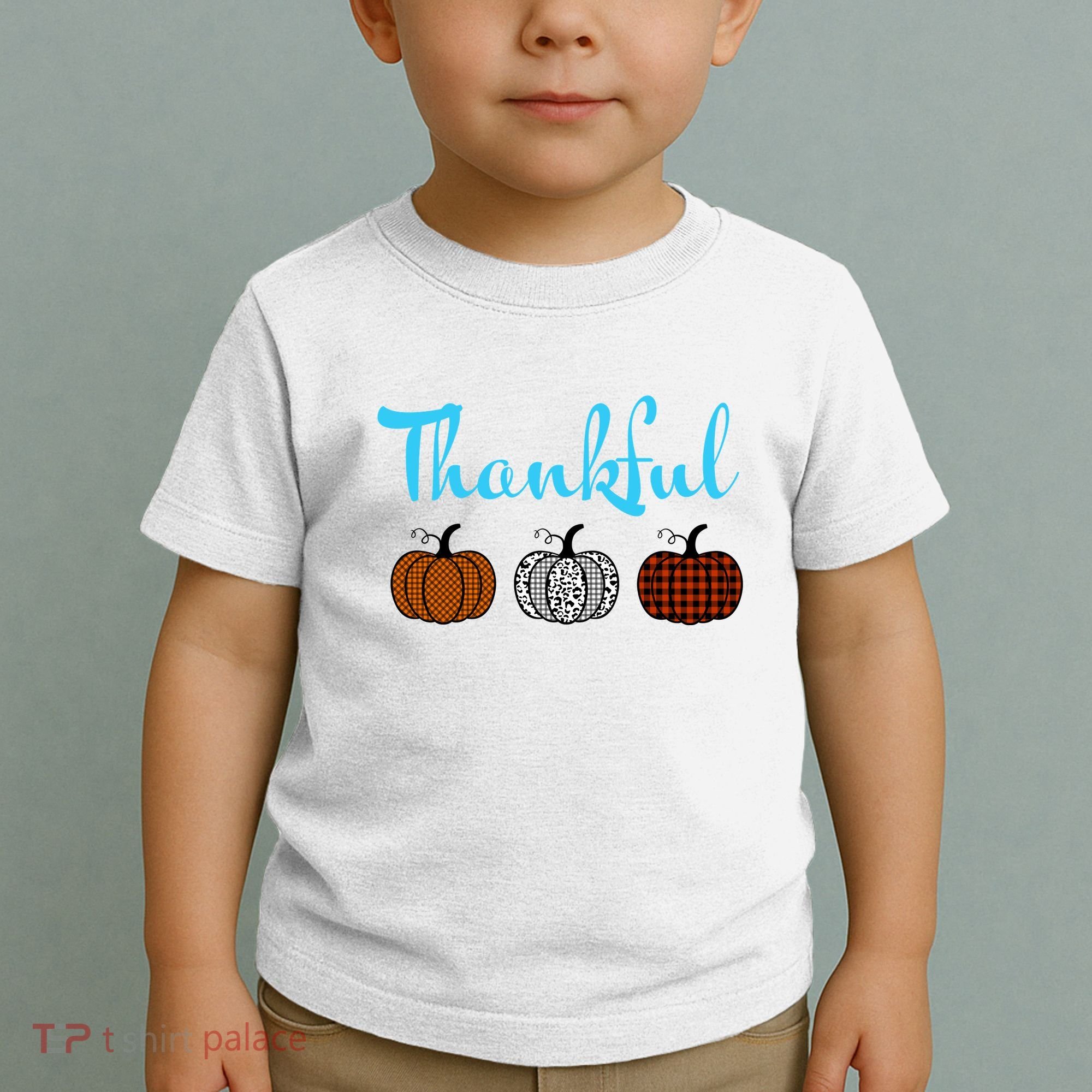 Fall Plaid Pumpkin Thankful Women, Thanksgiving Be Blessed Toddler T-Shirt