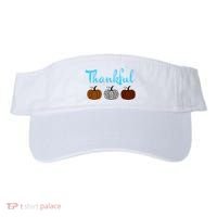 Fall Plaid Pumpkin Thankful Women, Thanksgiving Be Blessed Visor thumb 0