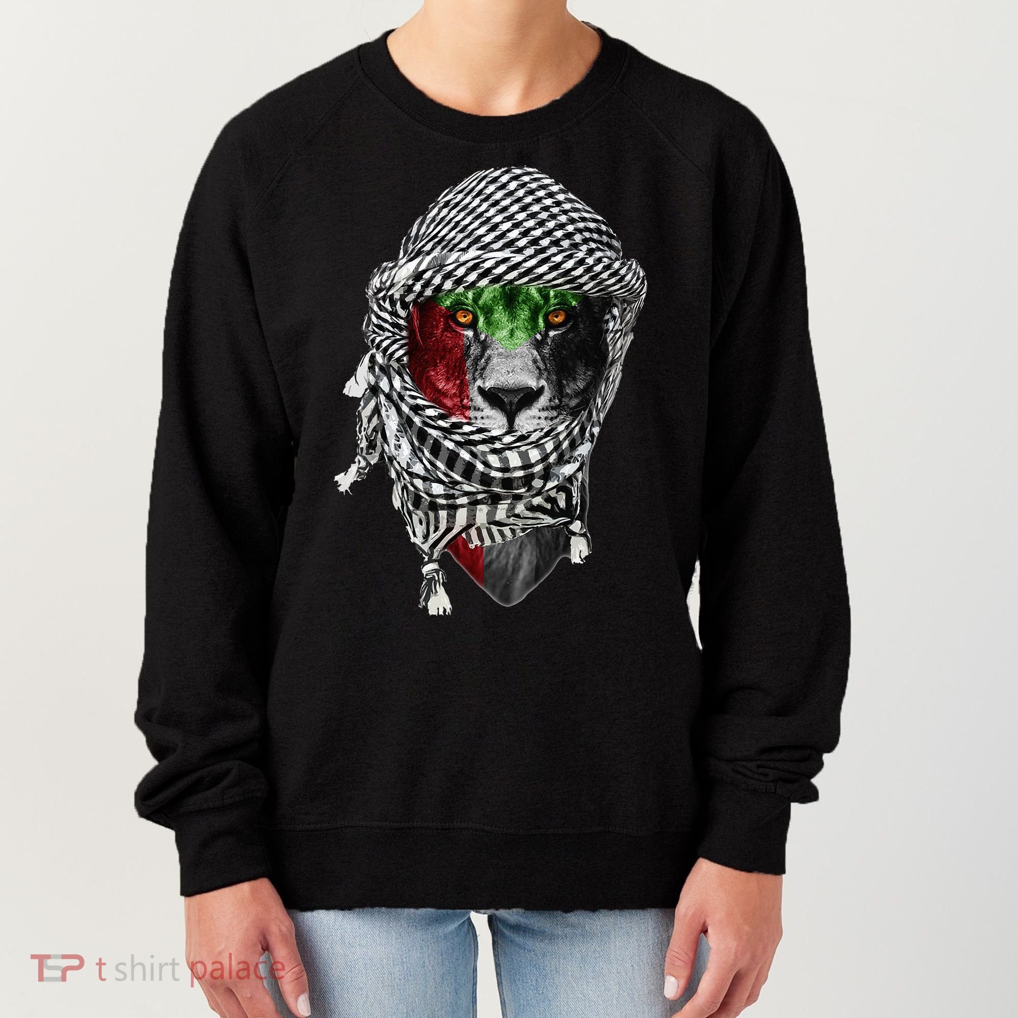 Free palestine Palestinian lion Women's Sweatshirt