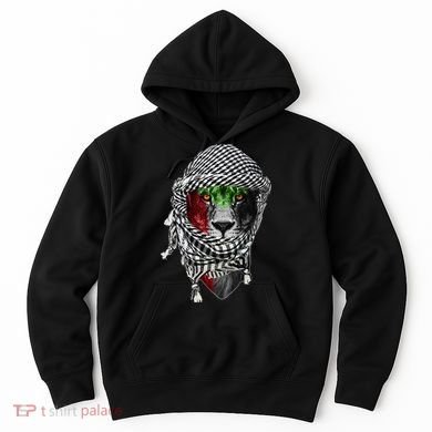 Free palestine Palestinian lion Hoodie