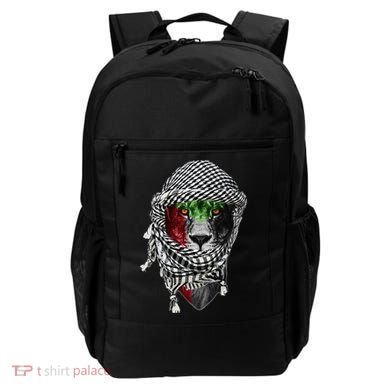 Free palestine Palestinian lion Backpack