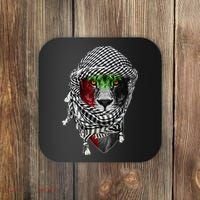 Free palestine Palestinian lion Coaster thumb 0