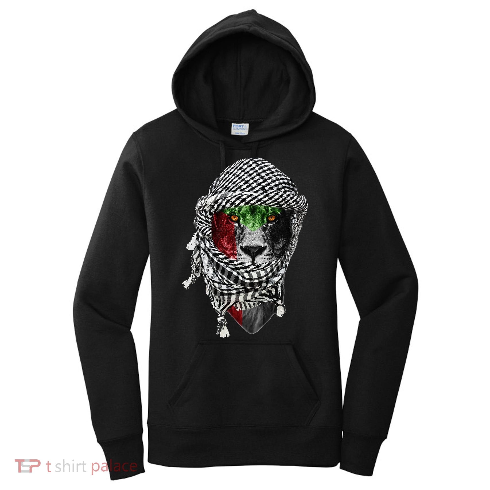 Free palestine Palestinian lion Women's Hoodie