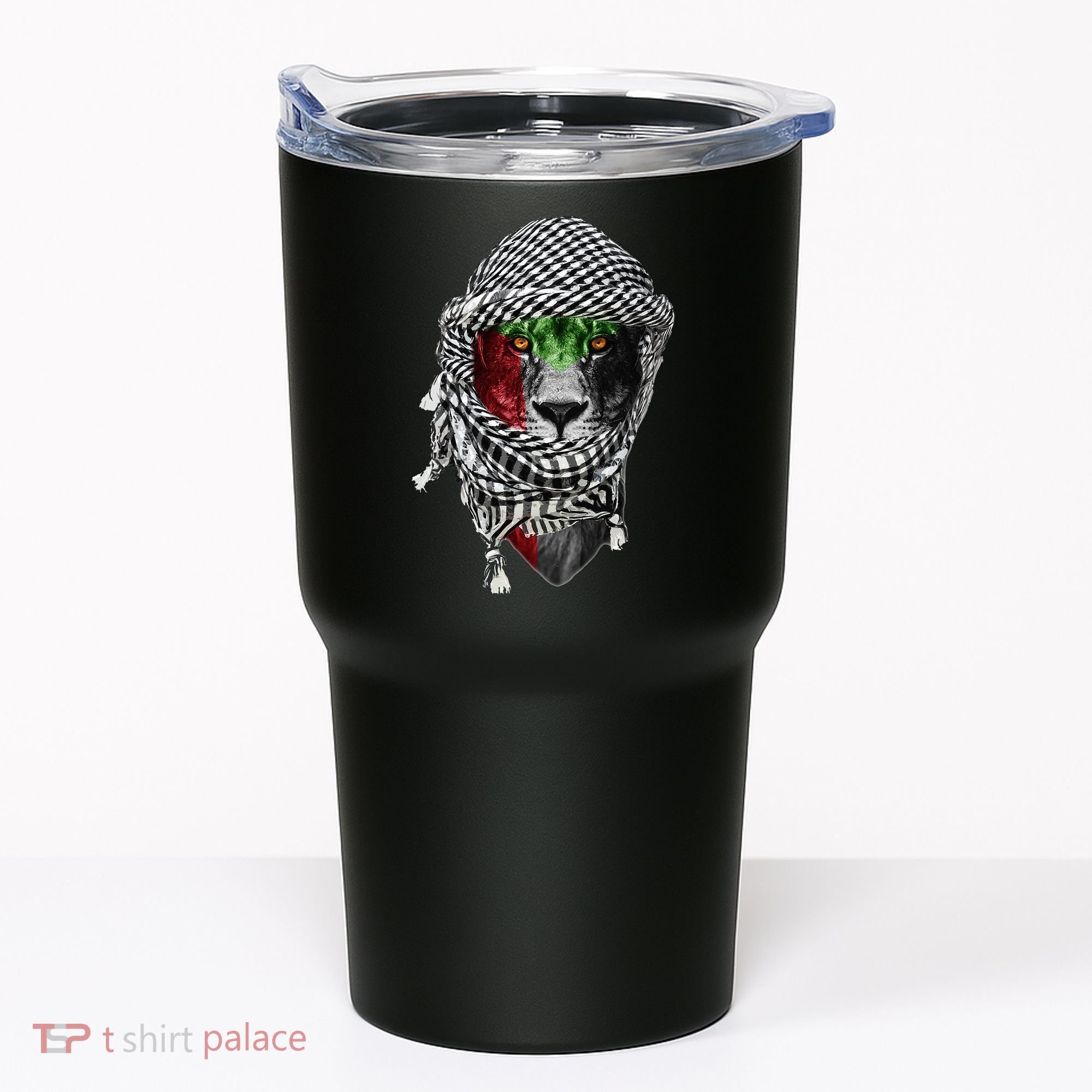Free palestine Palestinian lion Tumbler