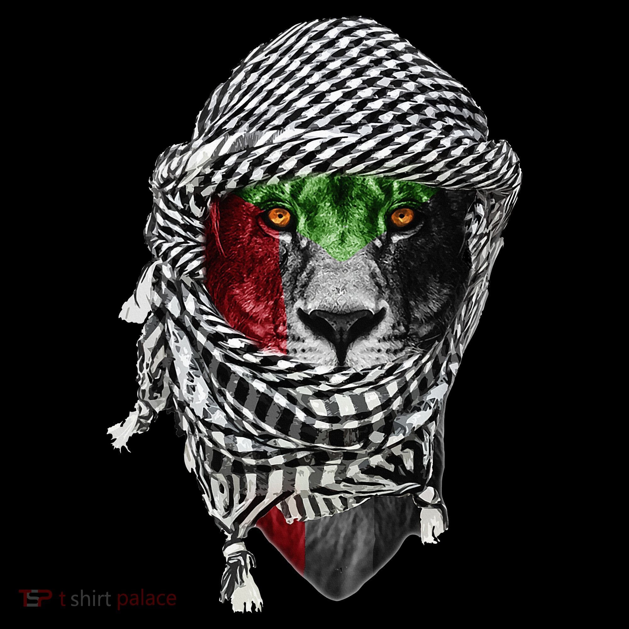 Free palestine Palestinian lion Mousepad