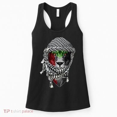 Free palestine Palestinian lion Women's Tank Top