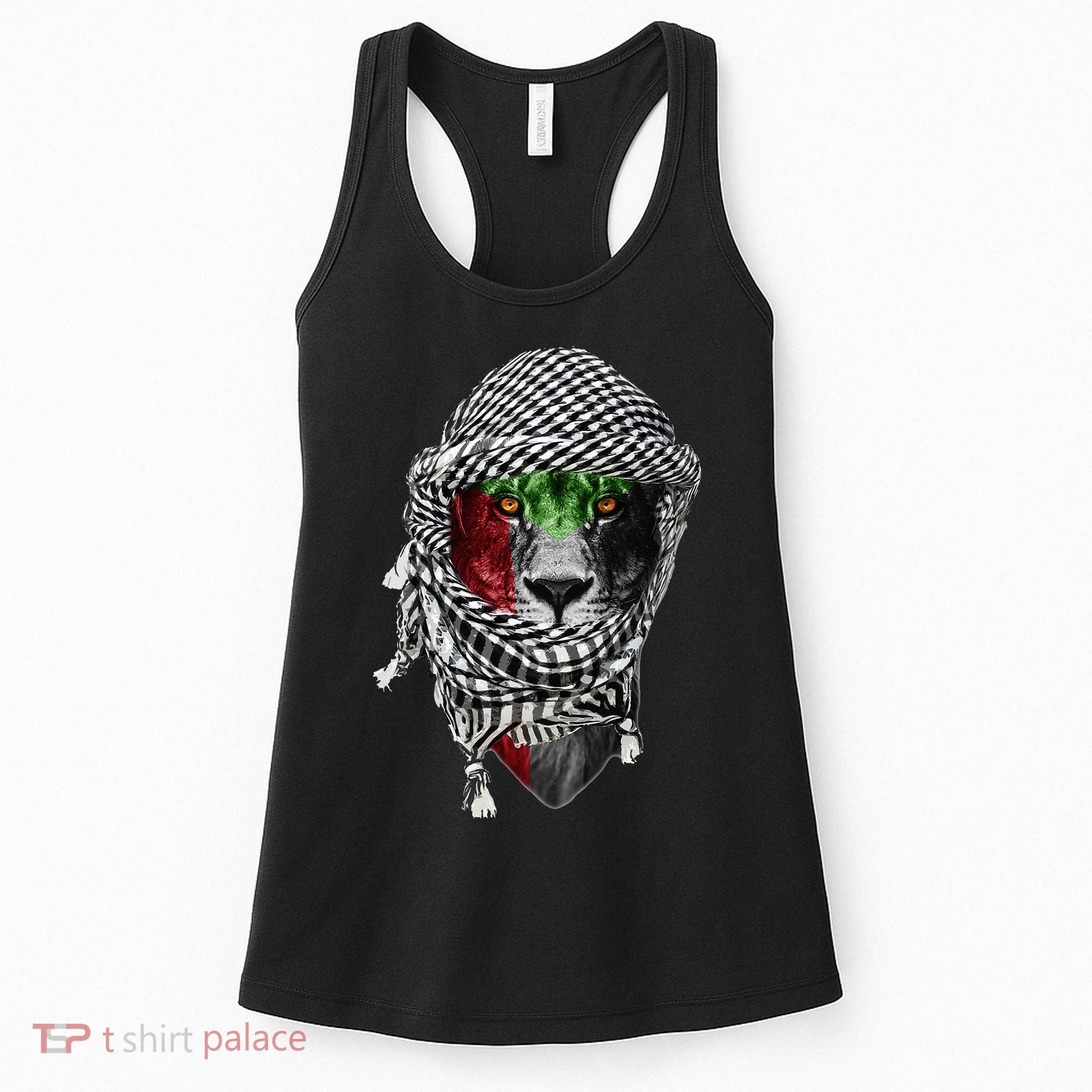 Free palestine Palestinian lion Women's Tank Top