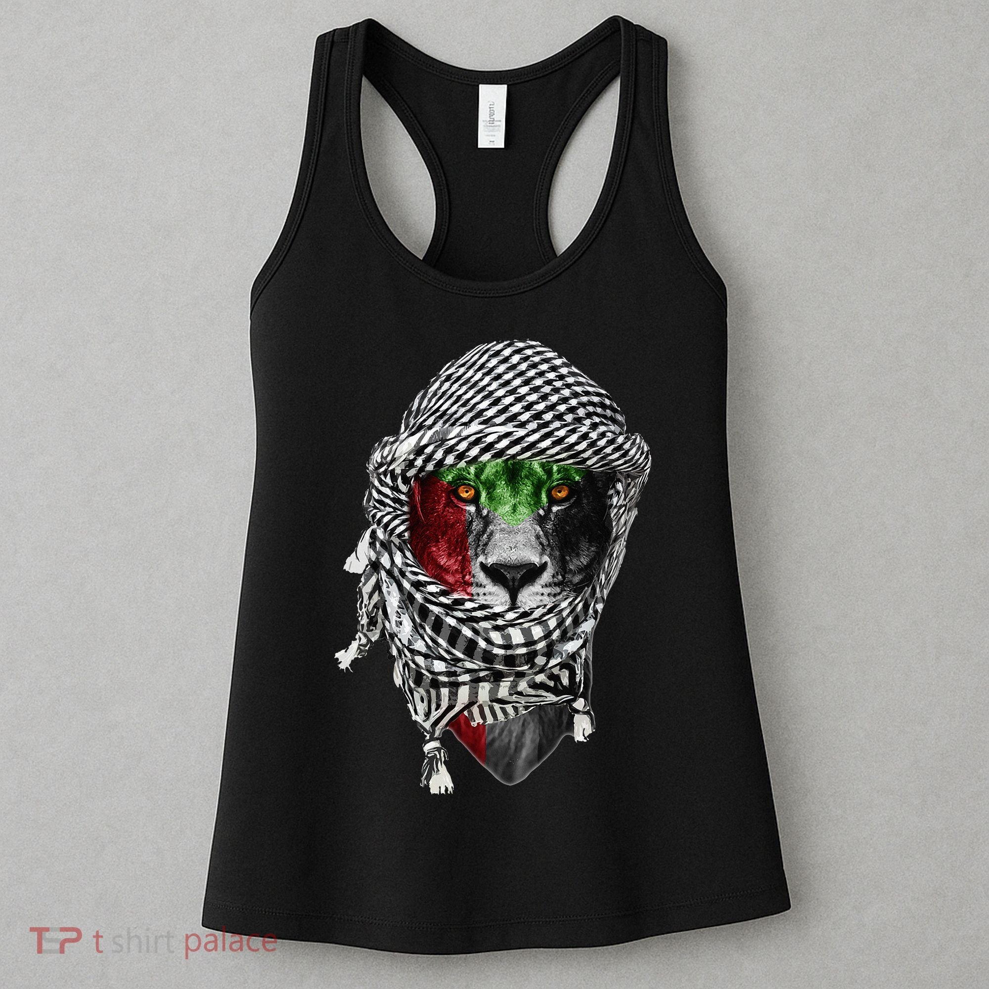 Free palestine Palestinian lion Women's Tank Top