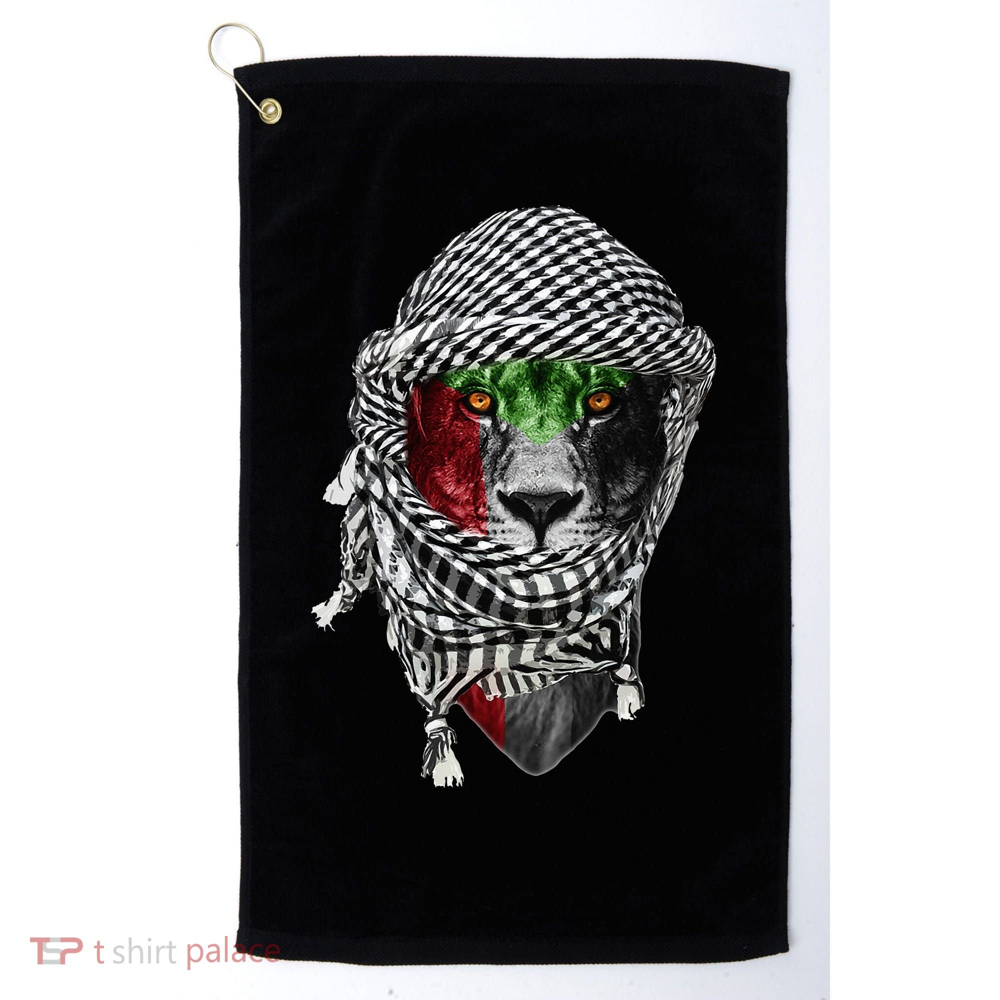 Free palestine Palestinian lion Golf Towel