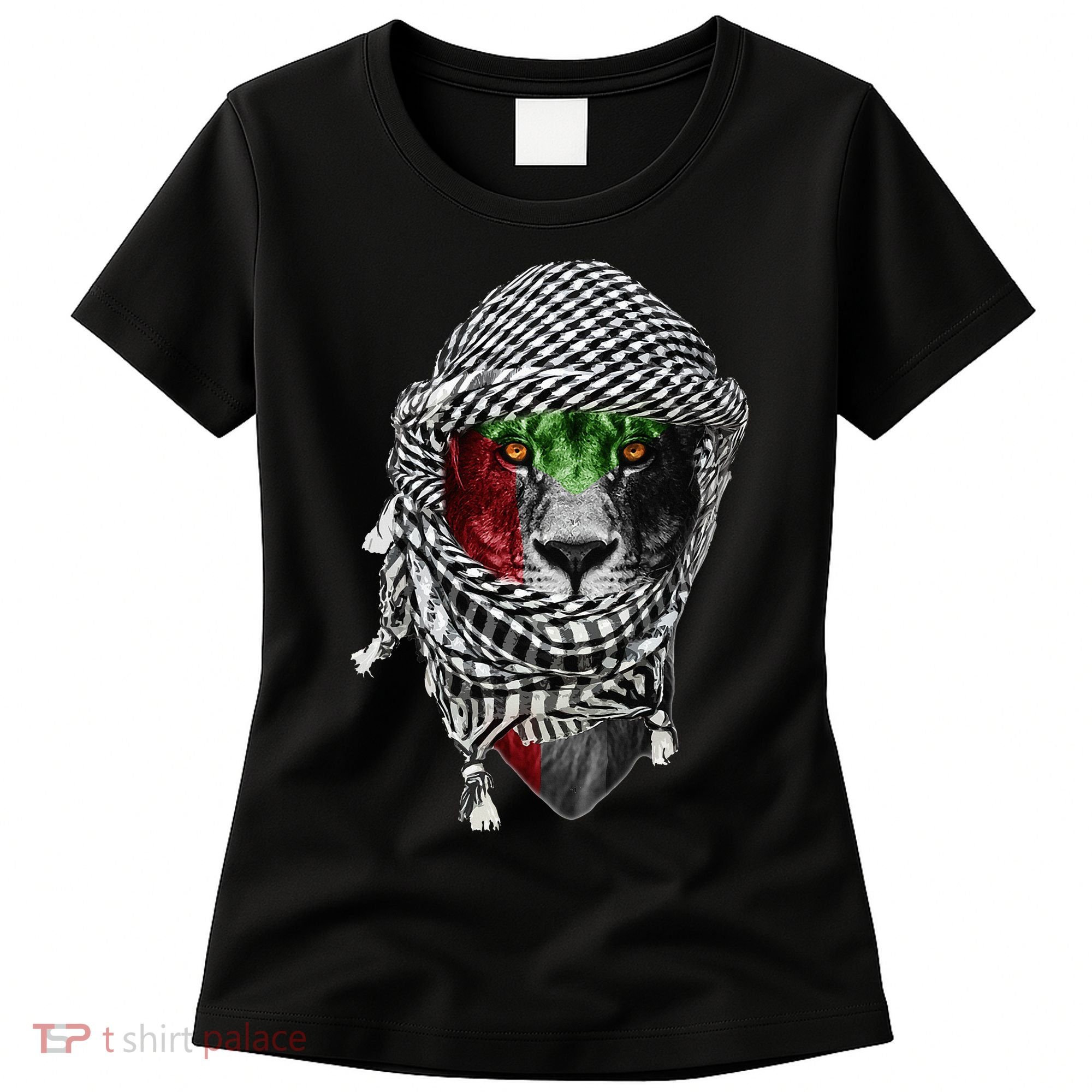 Free palestine Palestinian lion Women's T-Shirt