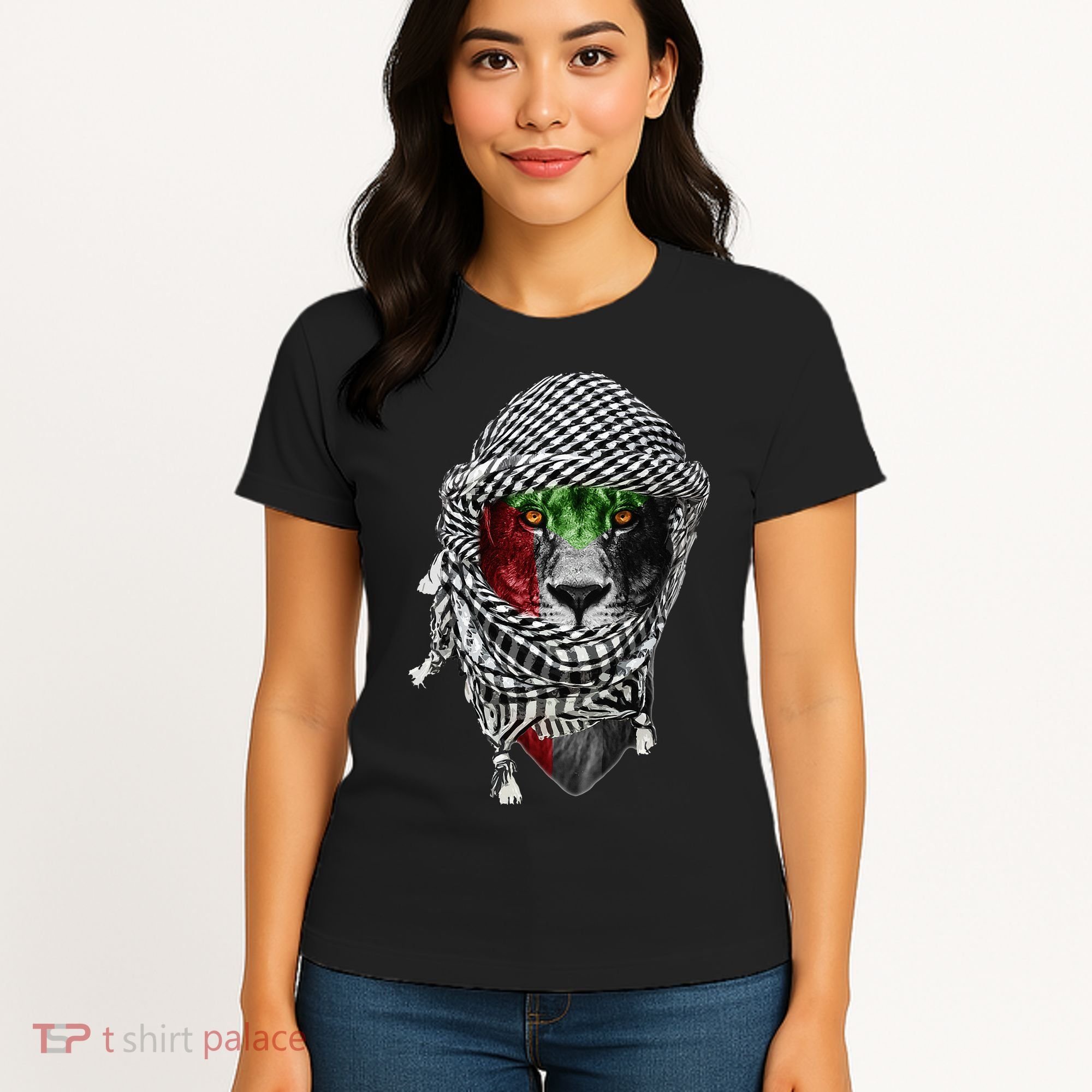 Free palestine Palestinian lion Women's T-Shirt
