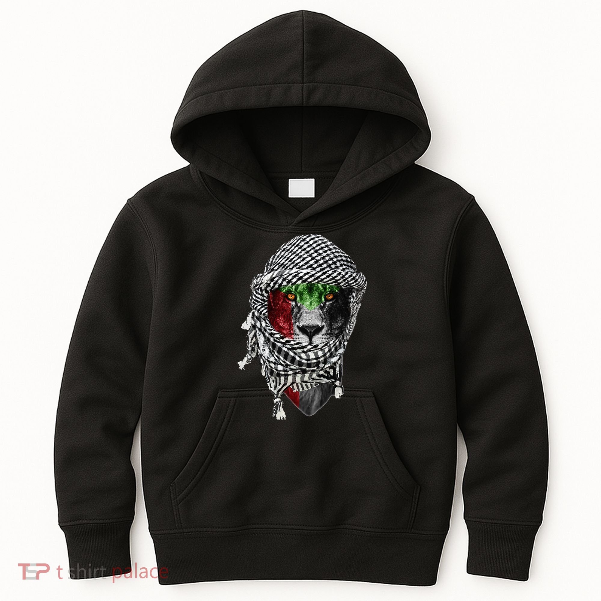 Free palestine Palestinian lion Kids Hoodie