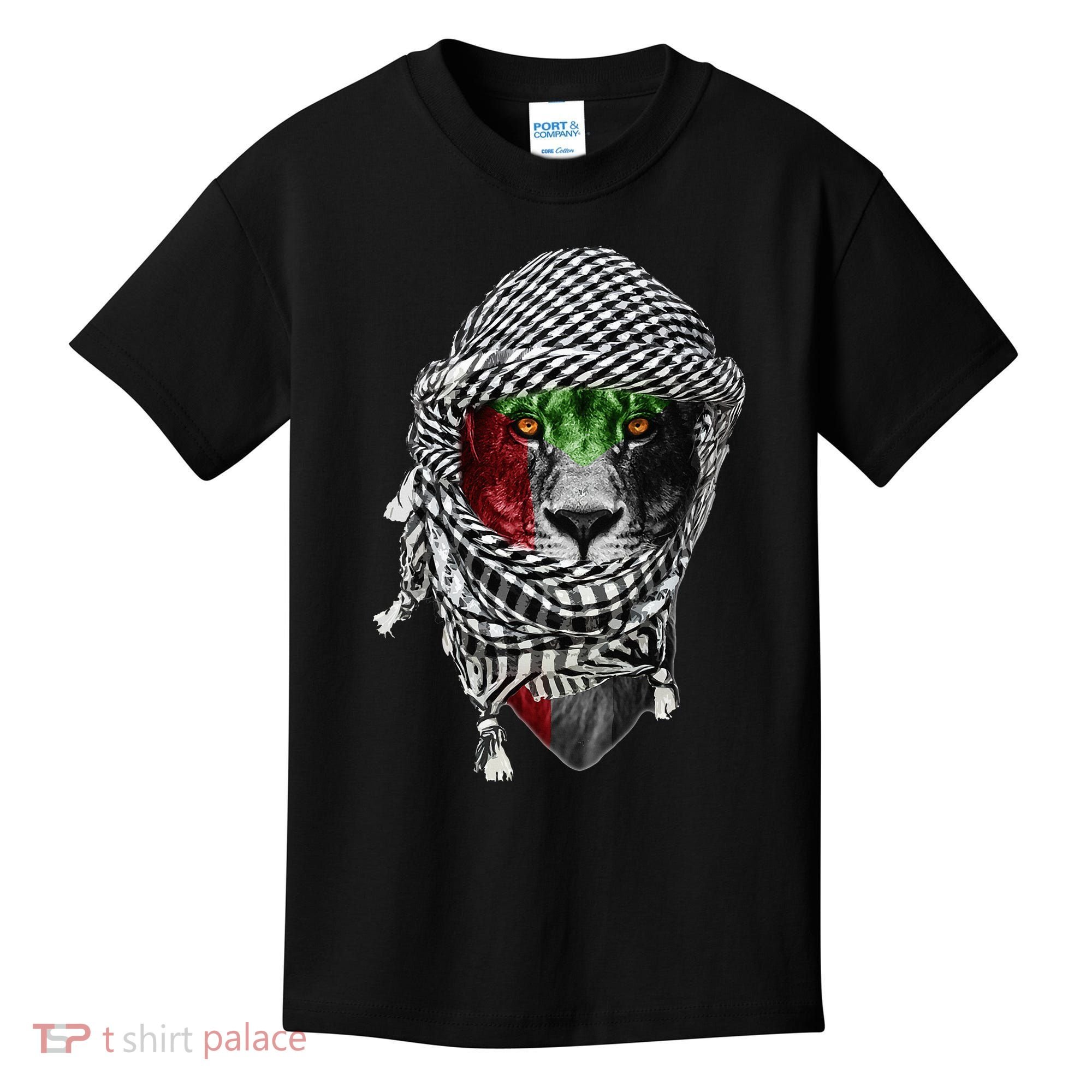 Free palestine Palestinian lion Kids T-Shirt