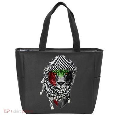 Free palestine Palestinian lion Tote Bag