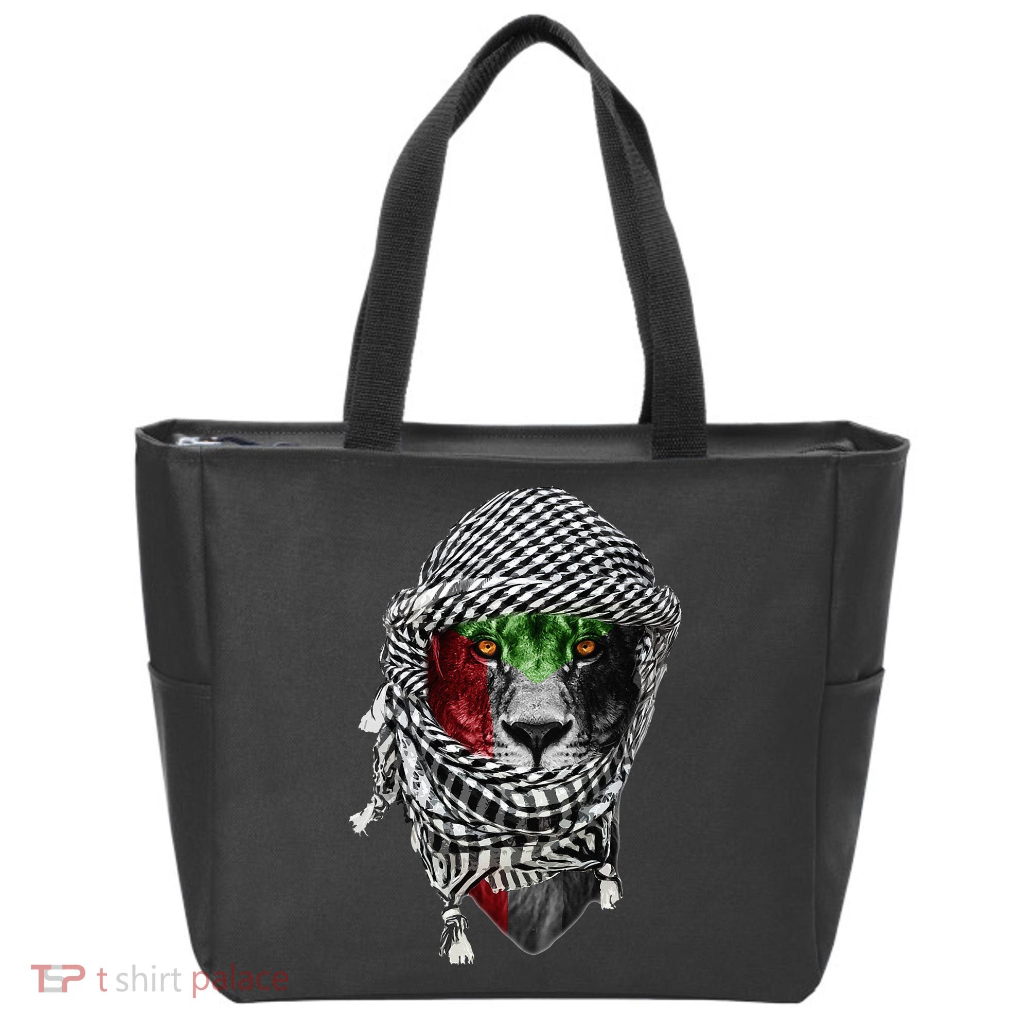 Free palestine Palestinian lion Tote Bag