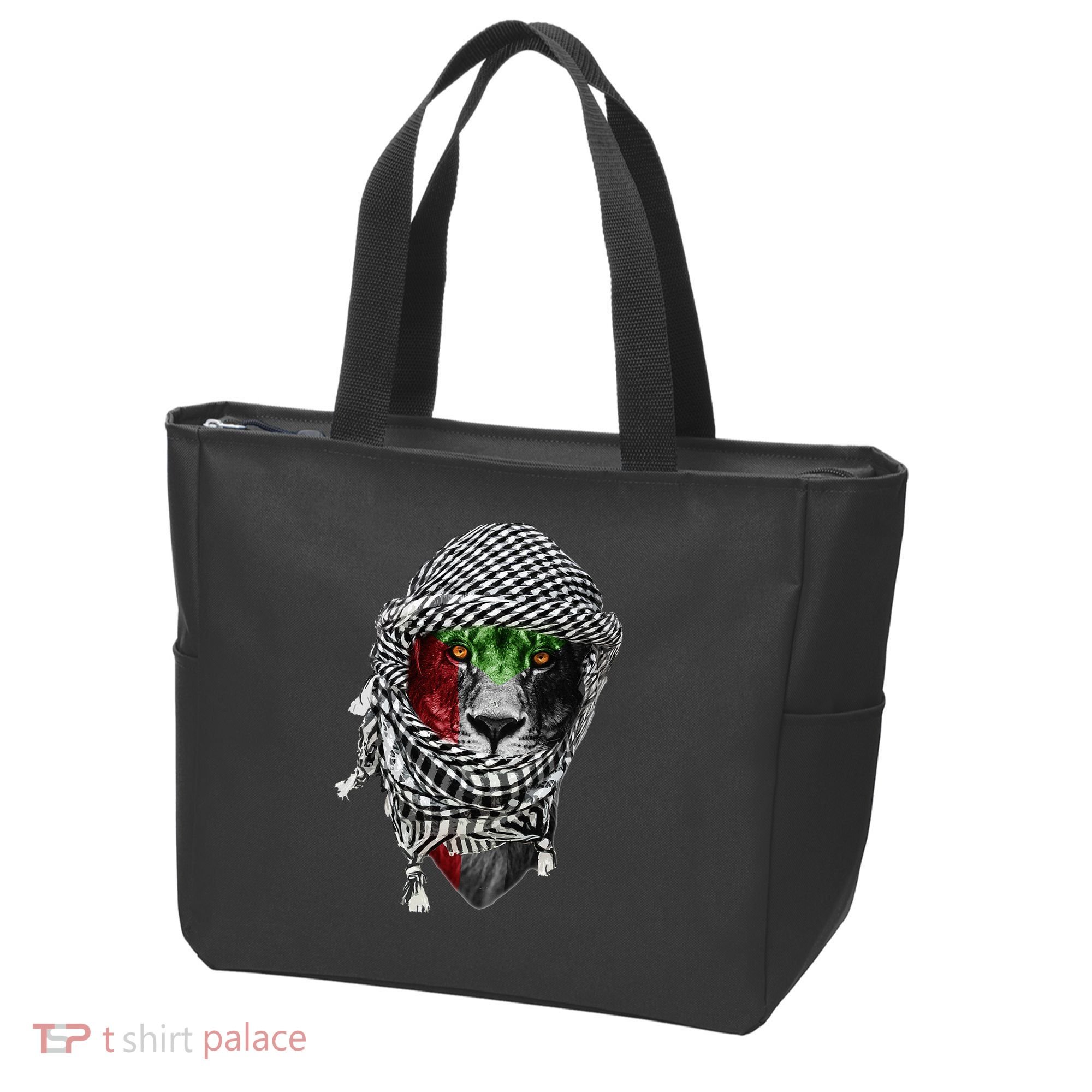 Free palestine Palestinian lion Tote Bag