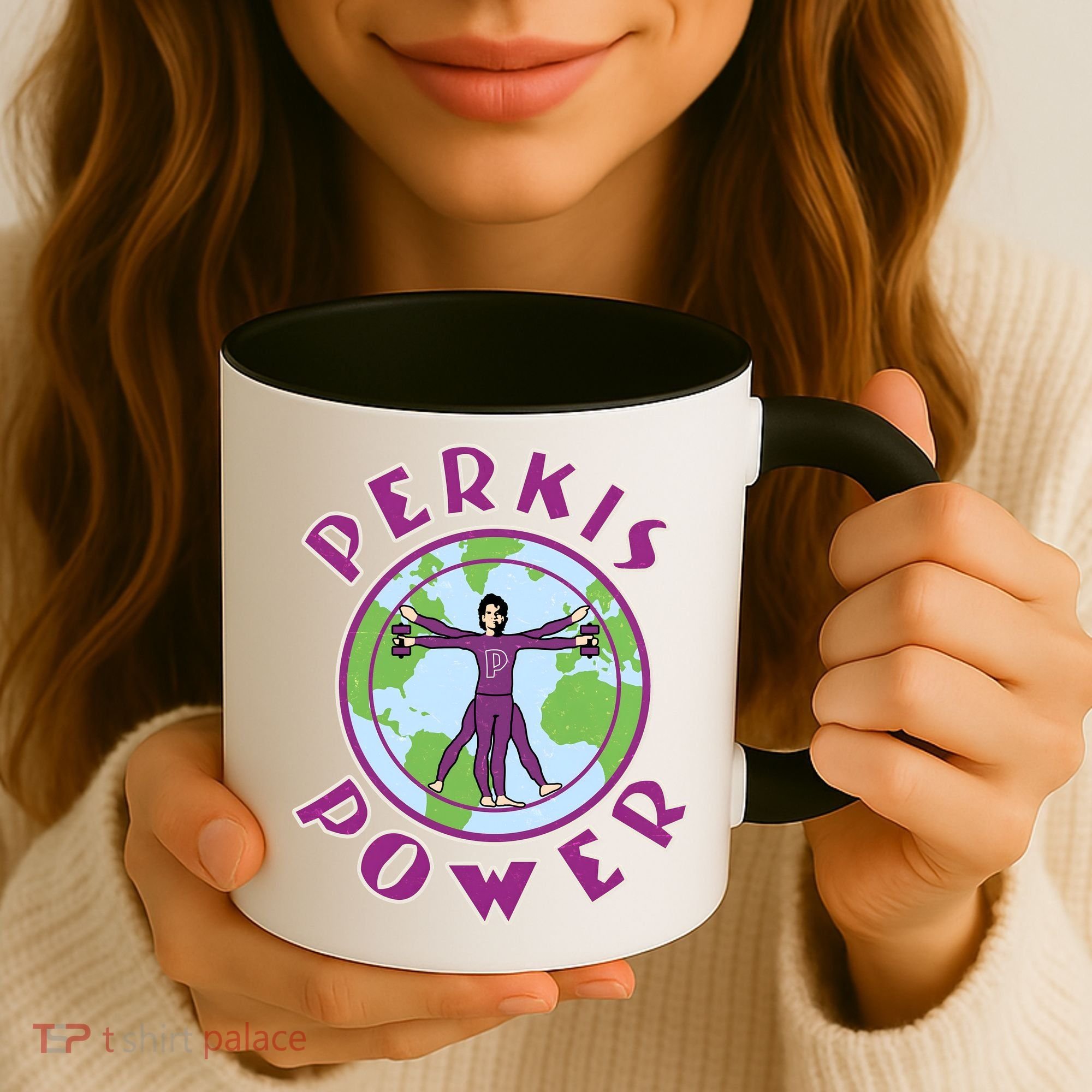 Funny Perkis Power Fitness Logo Coffee Mug