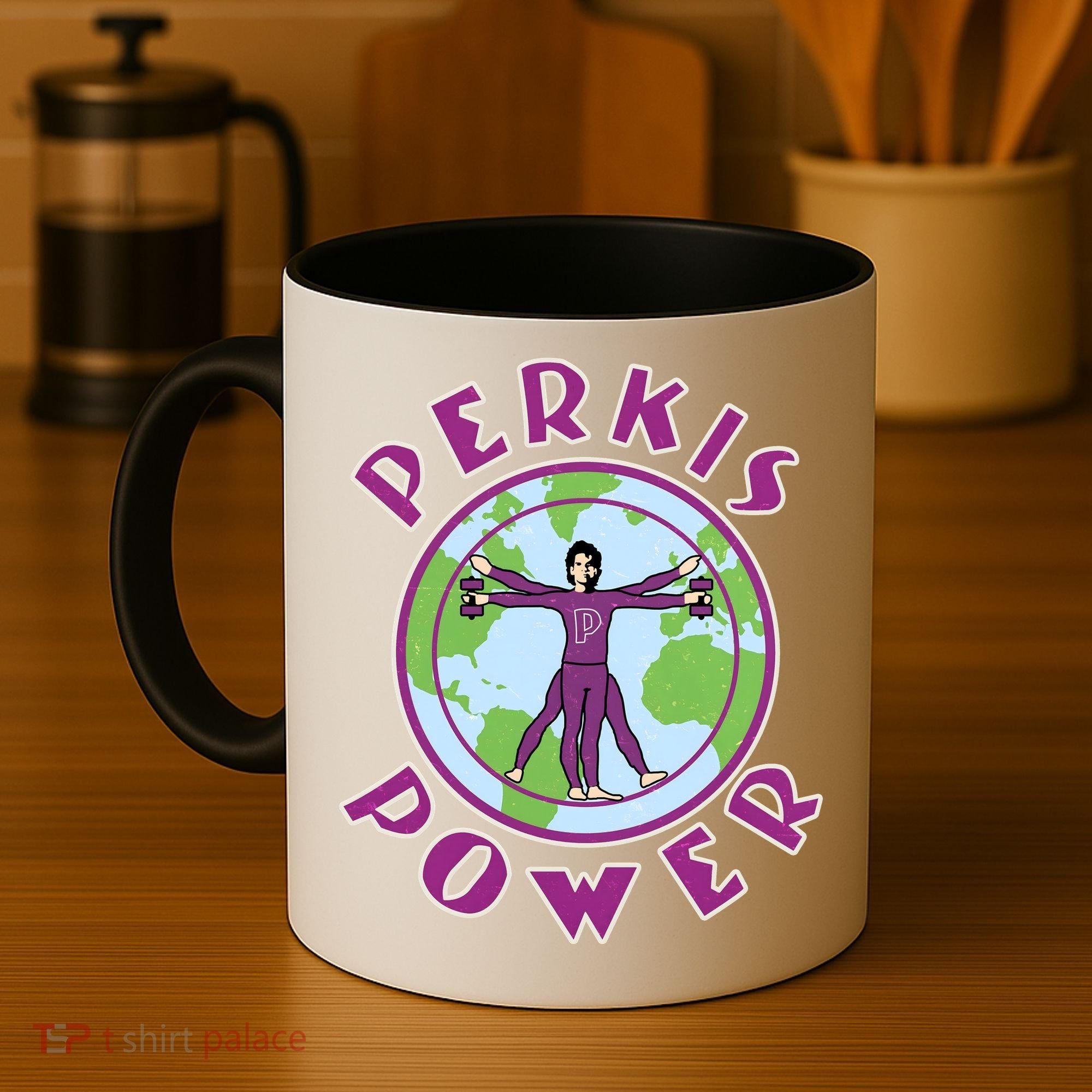 Funny Perkis Power Fitness Logo Coffee Mug