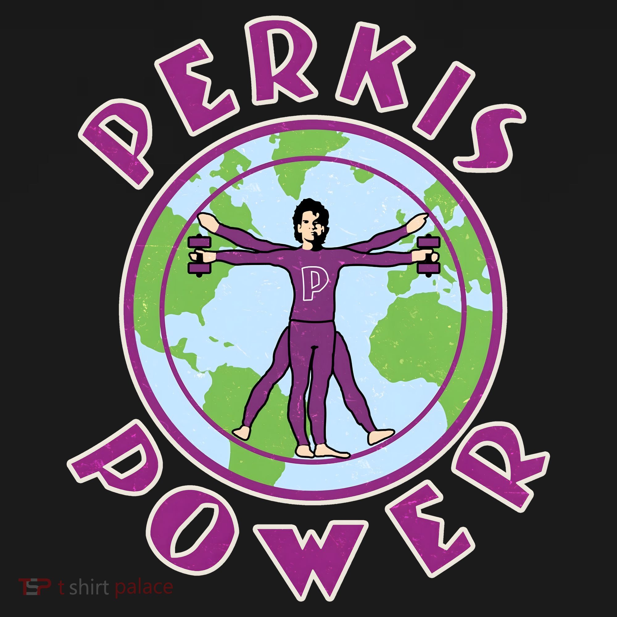 Funny Perkis Power Fitness Logo Coaster