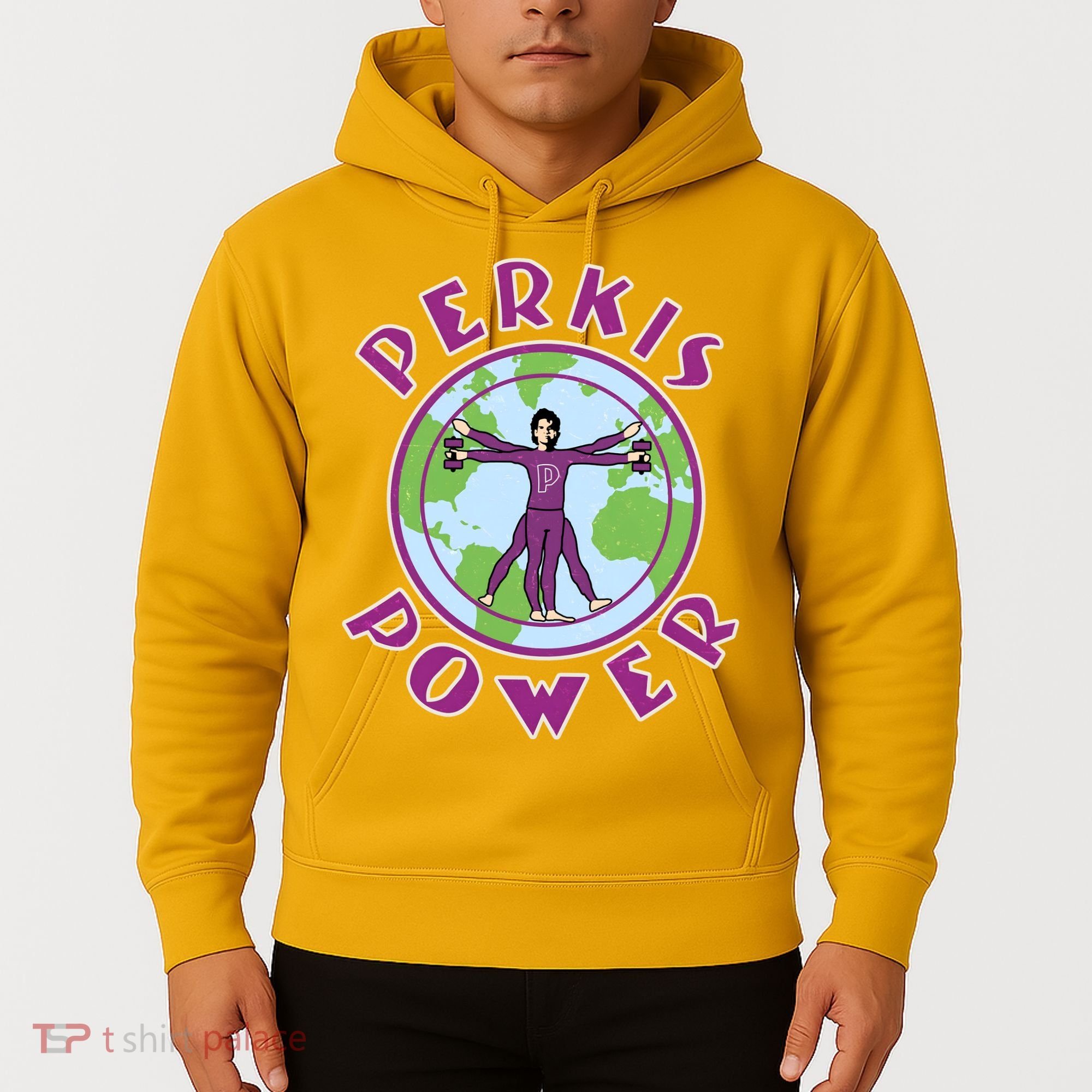 Funny Perkis Power Fitness Logo Hoodie
