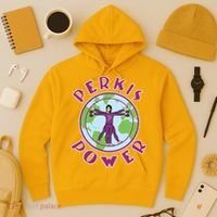 Funny Perkis Power Fitness Logo Hoodie thumb 3