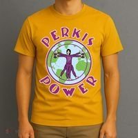 Funny Perkis Power Fitness Logo T-Shirt thumb 3