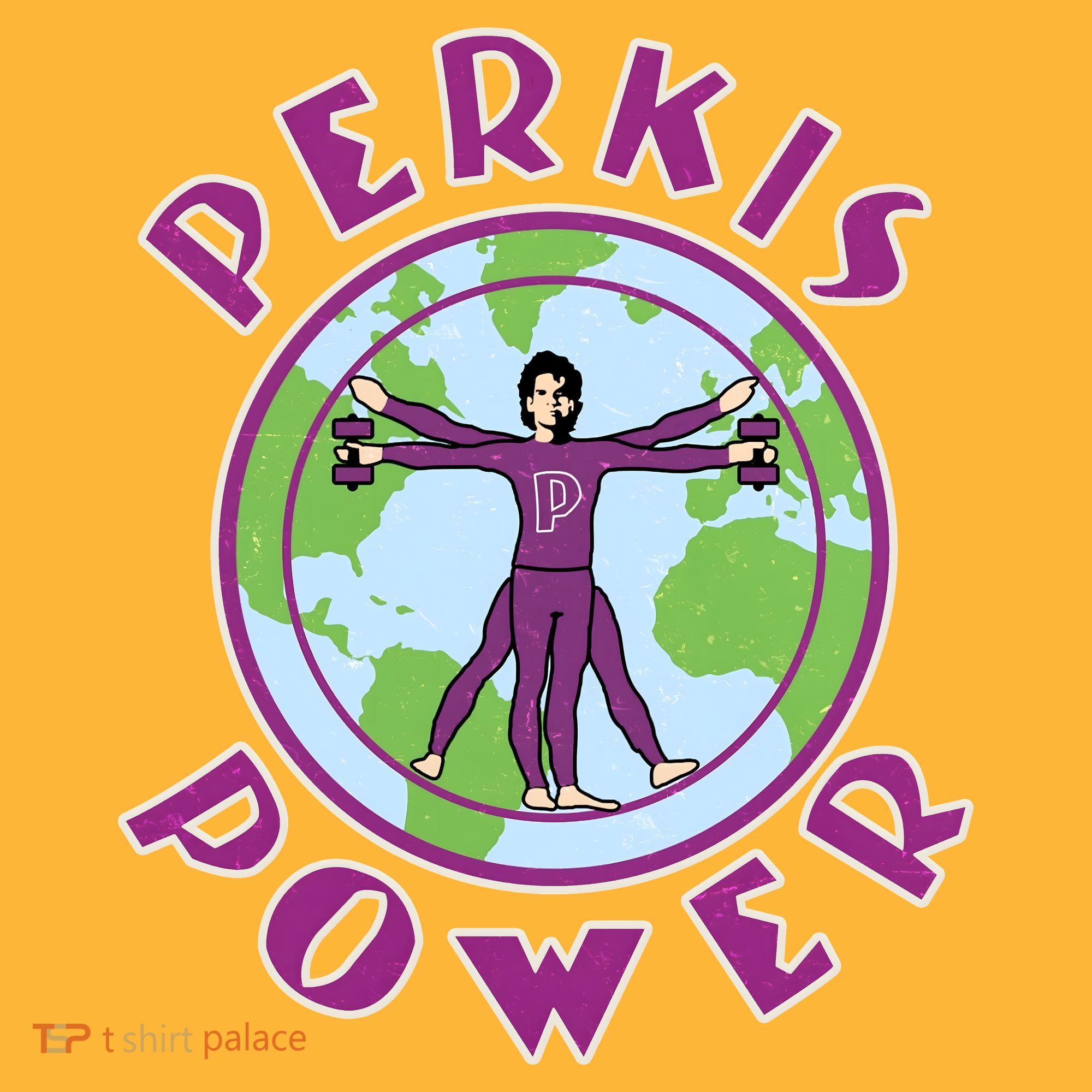 Funny Perkis Power Fitness Logo Mousepad