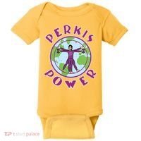 Funny Perkis Power Fitness Logo Baby Bodysuit thumb 0
