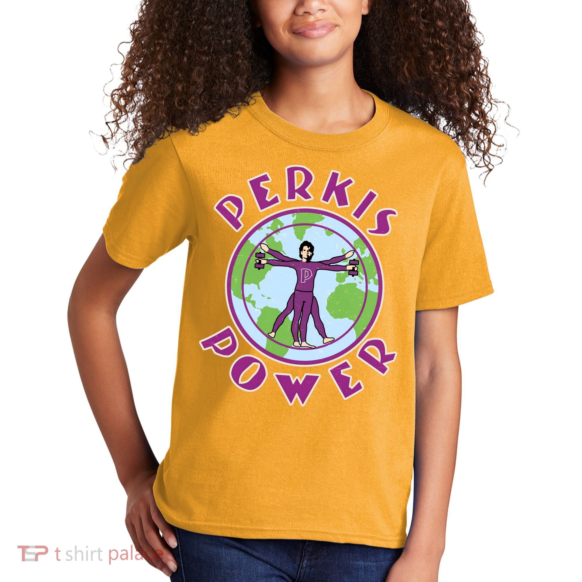 Funny Perkis Power Fitness Logo Kids T-Shirt