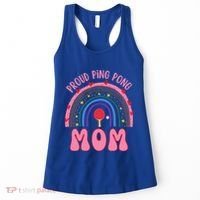 Funny Ping Pong Table Tennis Proud Ping Pong Mom Rainbow Gift Women's Tank Top thumb 0