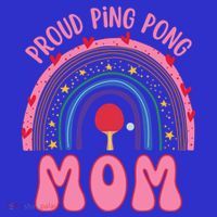Funny Ping Pong Table Tennis Proud Ping Pong Mom Rainbow Gift Women's Tank Top thumb 5