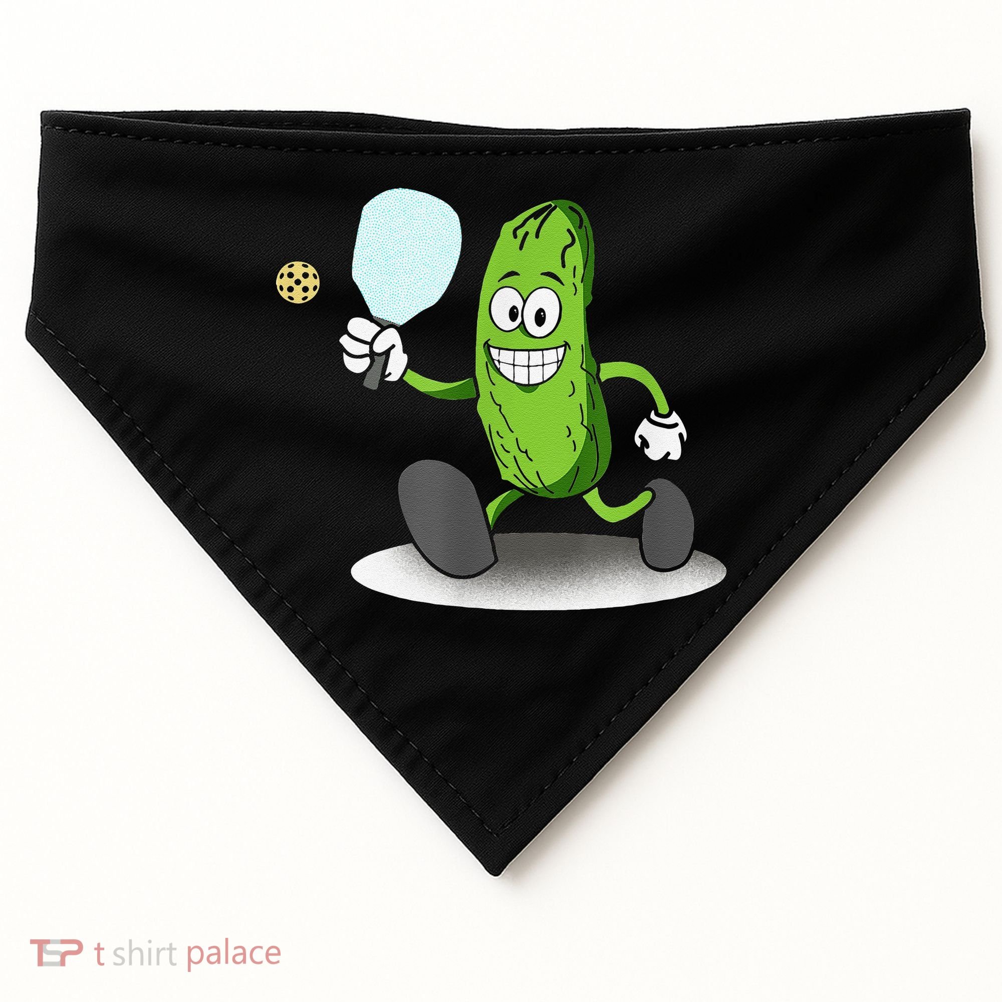 Funny Pickleball Paddle Pickleball Player Dink Retro USA-Made Doggie Bandana
