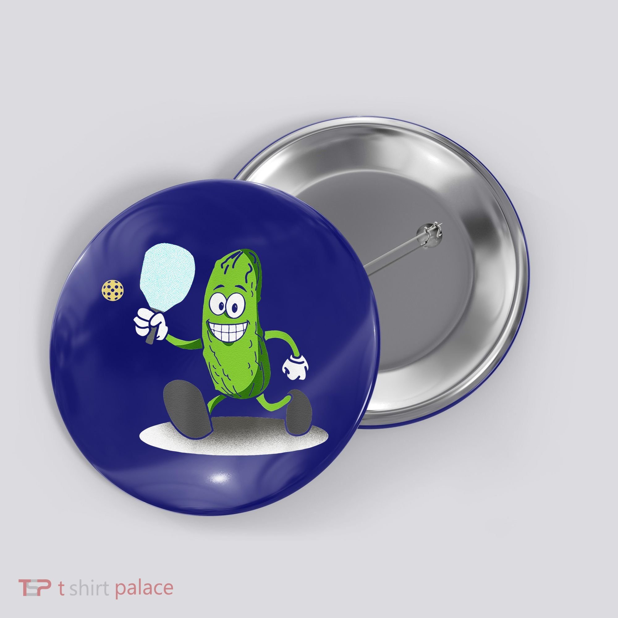 Funny Pickleball Paddle Pickleball Player Dink Retro Button