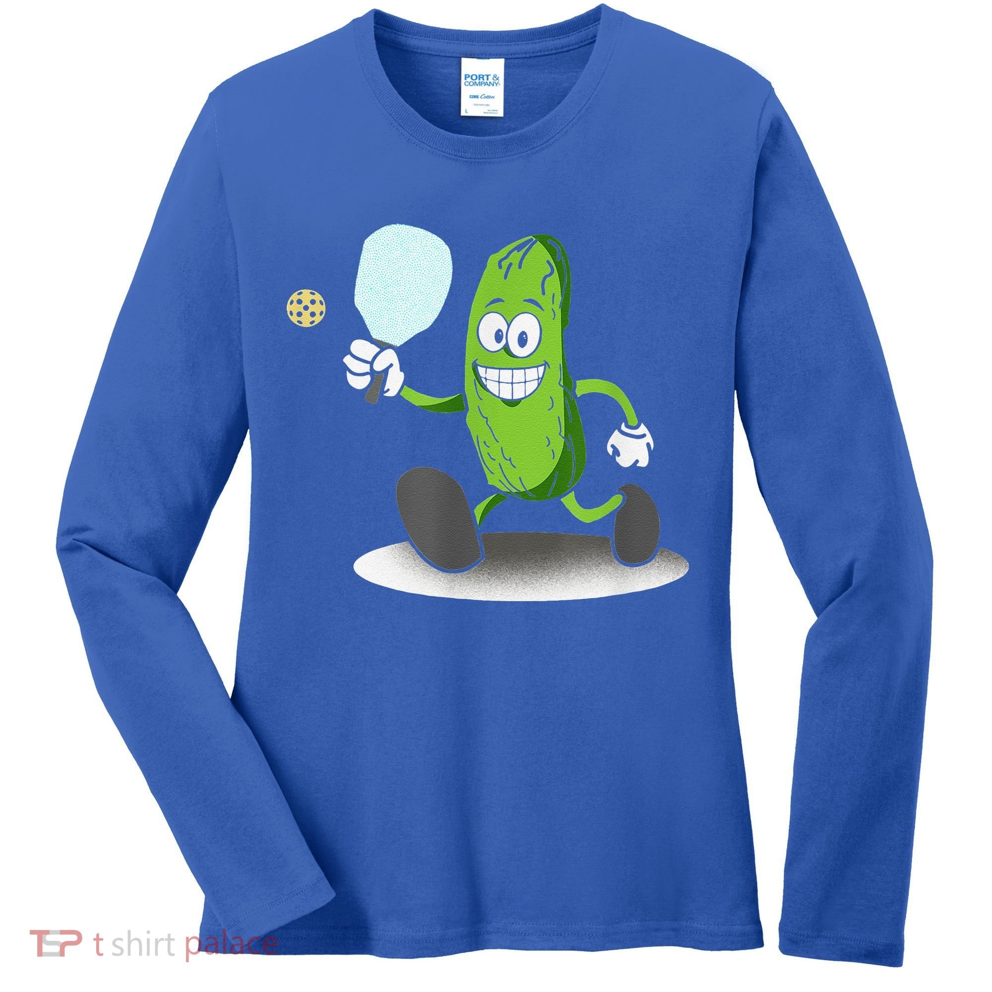 Funny Pickleball Paddle Pickleball Player Dink Retro Women's Long Sleeve Shirt
