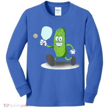 Funny Pickleball Paddle Pickleball Player Dink Retro Kids Long Sleeve Shirt