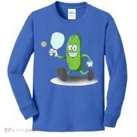 Funny Pickleball Paddle Pickleball Player Dink Retro Kids Long Sleeve Shirt thumb 0