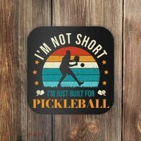 Funny Pickleball player with pickleball paddles love playing Coaster thumb 0