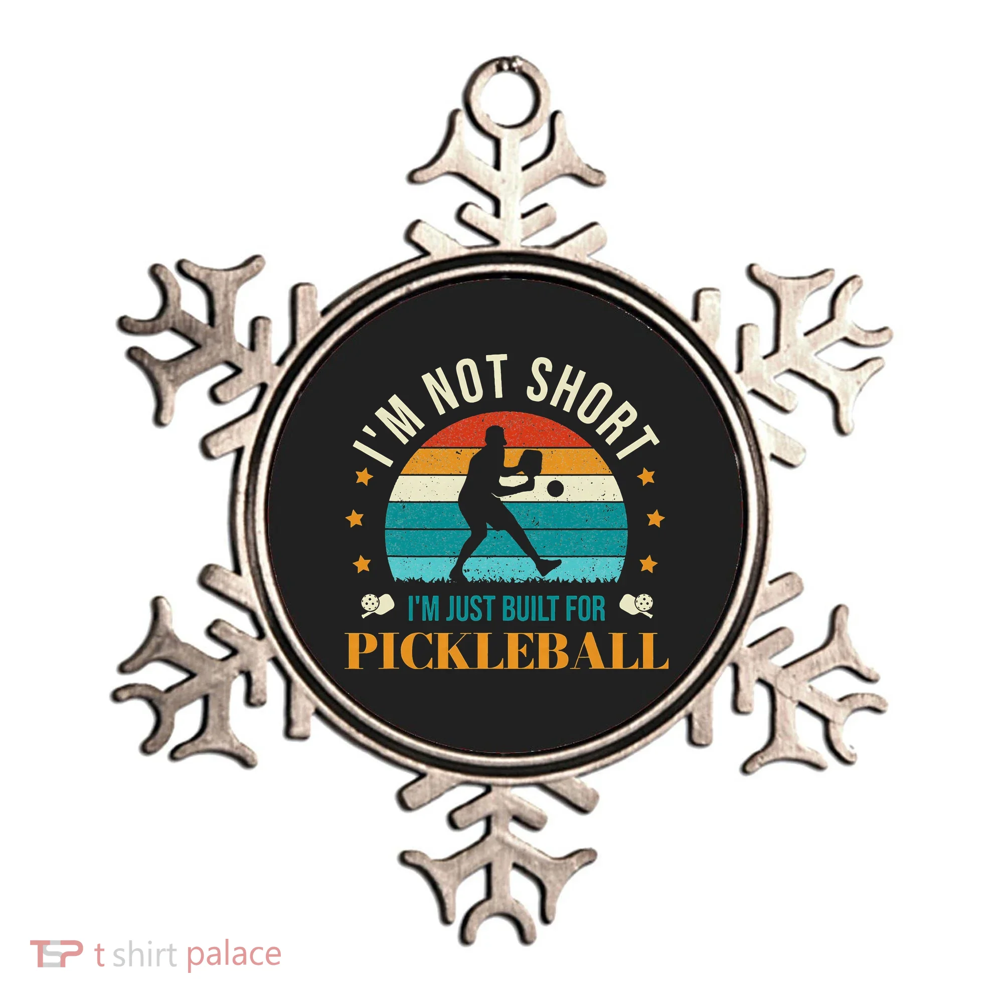 Funny Pickleball player with pickleball paddles love playing Ornament